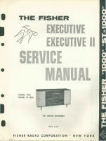 Fisher EXECUTIVE-ST-1000 - Service Manual